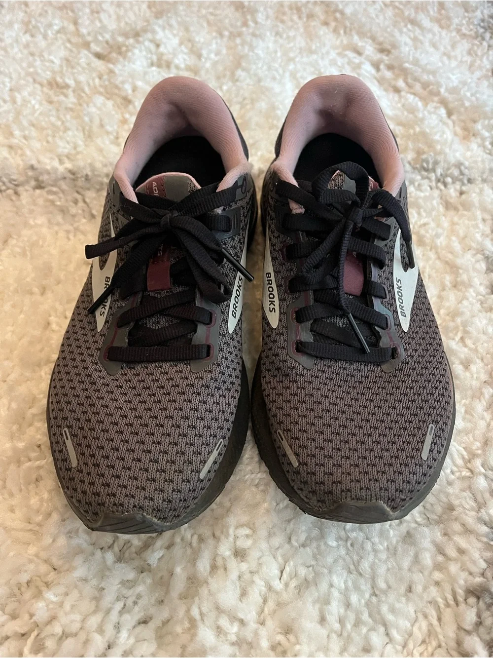 Brooks Women's Adrenaline GTS Running Shoes - Black & Pink
